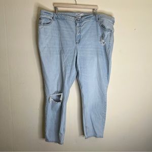 Abercrombie & Fitch The Mom High Rise Curve Love Plus Size 37/24L
